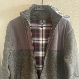 Men’s IZOD Flannel lined Fleece Zip Jacket